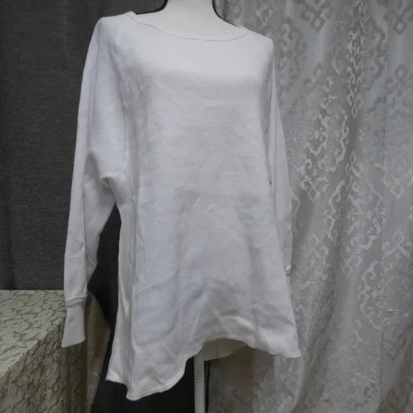 $78.00 Free People Amelia Thermal Top, White - Picture 8 of 11